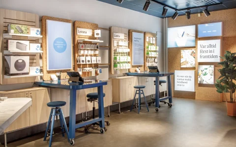 telenor butiksplanering ritningsunderlag layout