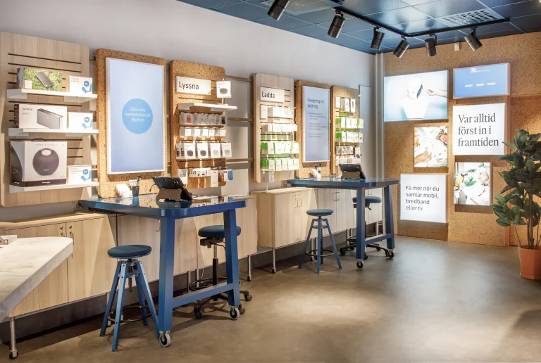 telenor butiksplanering ritningsunderlag layout